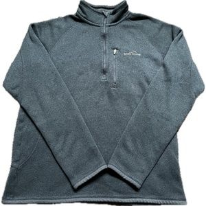 EUC Eddie Bauer 1/4 Zip Fleece Sweater Men's Large  Excellent Condition